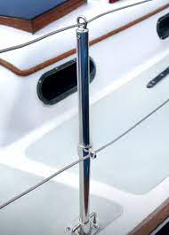 how to replace a boat stanchion pole