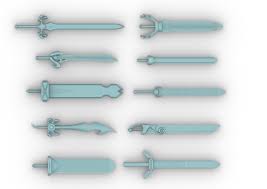 STL file Rave Master Sword Collection - 10 Sword Designs・3D printer model  to download・Cults