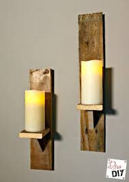 Diy Candle Holders From Pallet Wood