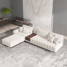 White Modular Sectional Sofa Channel