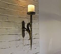 Hand Forged Candle Sconce Blacksmith