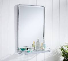 Back in rewards 1 on this item with a pottery barn credit card. Vintage Wall Mirror With Tray Pottery Barn