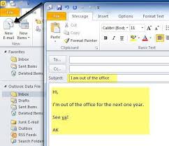 How To Set Away Message In Outlook