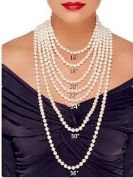 Pearl Necklace Size Chart Mabella