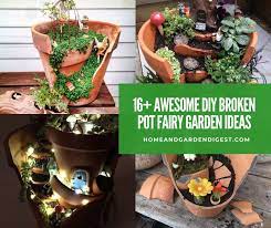 16 awesome diy broken pot fairy garden