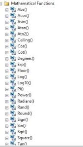 mathematical functions in sql