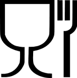 What does the glass and fork symbol mean?