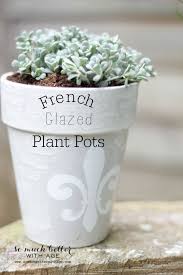 French Glazed Plant Pots So Much