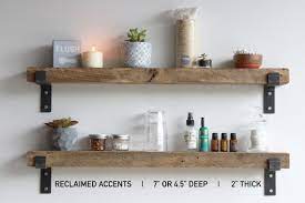 Reclaimed Wood Accent Shelves