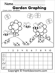 free kinder math graphing worksheets