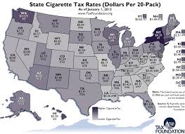 Monday Map State Cigarette Tax Rates 2013 Tax Foundation