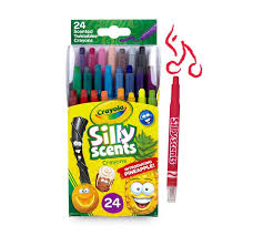 Crayola Silly Scents Markers 24 Count Scented Art Tools Assorted Colors Mini Twistables Crayons Home Or School Use Crayola Com Crayola