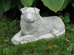 Australian Shepherd Dog Statue Figurine