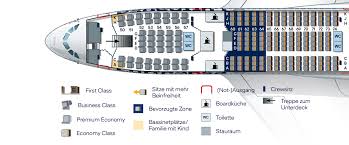 Sitzplan A380 800 Lufthansa Premium Economy Best