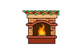 Mistletoe Fireplace Icon