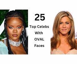 por celebrities with oval faces