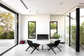 living room limestone floors design