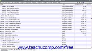 Quickbooks Pro 2014 Tutorial The Chart Of Accounts Intuit Training Lesson 1 7