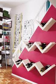Using Ikea Lack Shelves To Make Zigzag