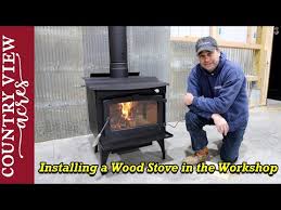 Installing A Wood Stove In Our Work
