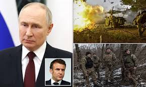 Kremlin warns of 'inevitable' war between Russia and NATO if European  members send troops to Ukraine after French President Macron warned the  West has not 'ruled' out putting boots on the ground |