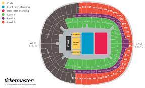 on tour 2023 seating plan wembley stadium