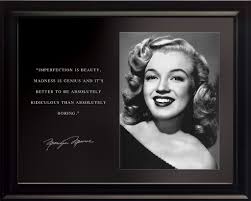 See more ideas about marilyn monroe quotes, marilyn monroe, monroe quotes. Marilyn Monroe Poster Framed Photo Famous Quotes Imperfection Is Beauty We Sell Pictures
