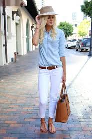 White Jeans And Light Blue Shirt Ficts