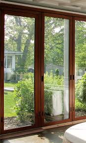 Wood Slide Stack Glass Doors Solar