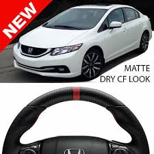 Swapping the civic type r engine into an older chassis. Handkraftd 12 15 Honda Civic 9th Gen Dry Hydro Carbon Steering Wheel Red Stripe Eur 168 21 Picclick De