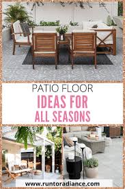Patio Floor Ideas For Spring And Summer