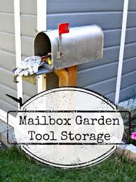 Diy Mailbox Garden Tool Storage