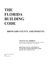 the florida building code city of