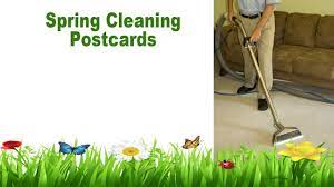 spring cleaning postcards for carpet