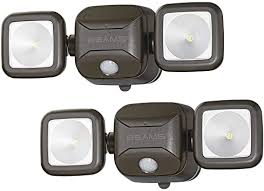 Amazon Com Mr Beams Mb3000 High Performance Wireless Battery Powered Motion Sensing Led Dual Head Security Spotlight 500 Lumens Brown 2 Pack Home Improvement