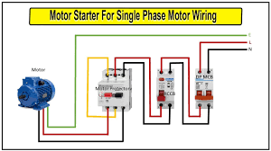 dol motor starter wiring diagram
