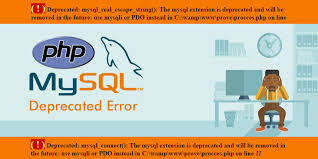 php mysql deprecated error