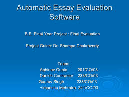 Essay marking software