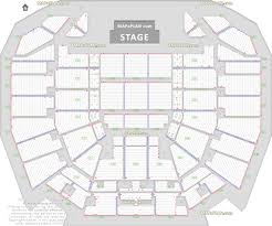 Perth Arena Detailed Seat Row Numbers Concert Chart With