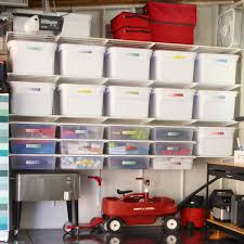 Wall Of Garage Shelving And Drawers