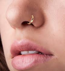 Plain Nose Ring Gold Nose Ring Nose Cuff Gold Nose Cuff Gold Nose Hoop Endless Nose Hoop Nose Hoop Nose Jewelry Solid 14k Nose Cuff