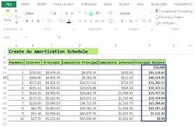 Amortization Schedule Formula Excel Loan Full Home Repayment