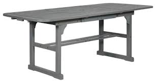 extendable outdoor dining table gray