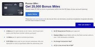 Some offers mentioned below are no longer available. Bank Of America Airfrance Klm Credit Card Now Live 25 000 Miles 3x Doctor Of Credit