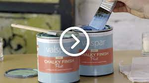 valspar chalky paint finish