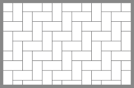 tile and paver layout patterns inch