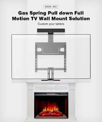 Pull Down Adjustable Mantel Fireplace