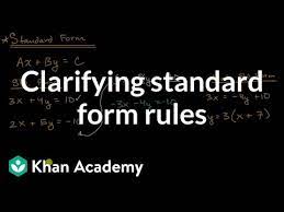 Clarifying Standard Form Rules