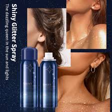 women makeup hair body glitter spray