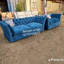 blue chesterfield sofa in kahawa ri